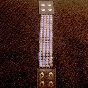 CLEARANCE ITEM:  Sparkly Faux Leather Bracelt